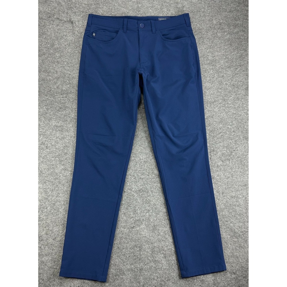 Mizzen + Main Performance Pant Mens 32x30 Blue Taper Moisture-Wicking READ